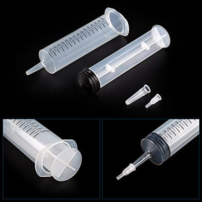 SHAOTONG 150ml Syringe with 40 Inch Tube and Tip Adapter, for Feeding Pets, Liquid Refilling, Drawing Oil Fluid - size: 150ML/CC