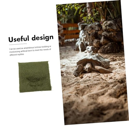 Totority Reptile Carpet Mat for Bearded Dragons Lizards and Tortoises Durable Washable Terrarium Liner Comfortable Bedding for Reptile Enclosure