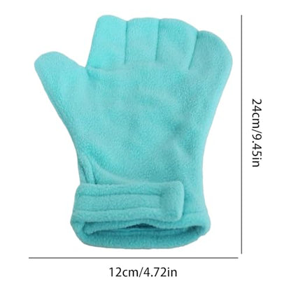 Anti Bite Gloves | Scratch Resistant Mitts - Hamster Calming Gloves | for Sugar Petaur Bird Parrot Hedgehog - color: Blue