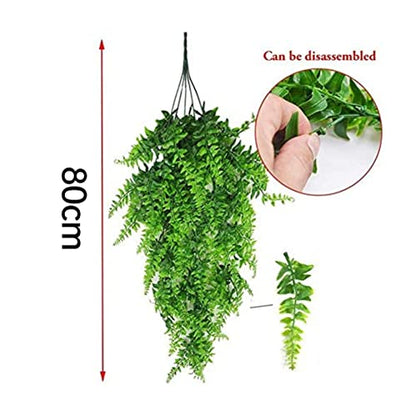 Crested Gecko Tank Accessories, Reptile Plants Hanging Fake Vines Climbing Terrarium Plant with Suction Cup for Bearded Dragons Lizards Geckos Snake Pets Hermit Crab