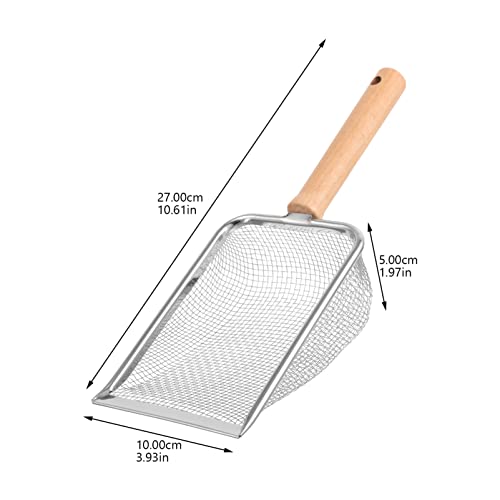 Ipetboom Reptile Litter Scoop Shovel for Easy Waste Cleaning for Turtles Lizards Snakes and More Comfortable Handle for Efficient Use Design with Fine Mesh for Filtration