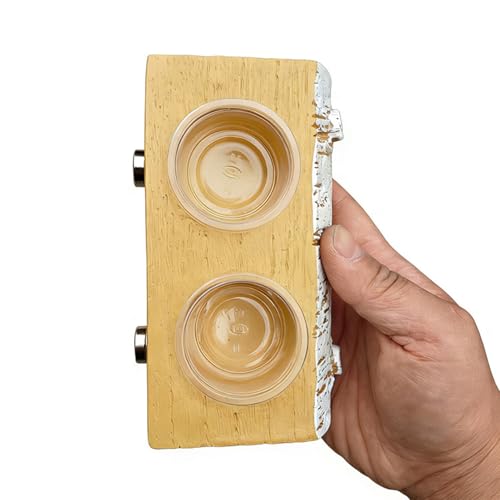 Magnetic Gecko Feeding Ledge,Magnetic Food Dish | Reptile Water Bowls Feeder Ledge,for Pets Crabs Turtle Spider Bearded Dragon Frogs Centipede Small Animal