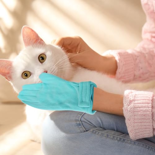Anti Bite Gloves | Scratch Resistant Mitts - Hamster Calming Gloves | for Sugar Petaur Bird Parrot Hedgehog - color: Blue