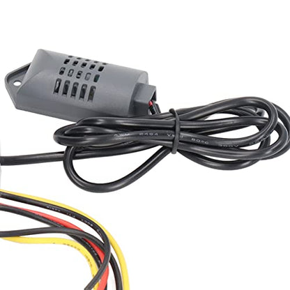 Digital Temperature Humidity Controller | Intelligent Thermostat Switch 12V 220W | Dual Display for Greenhouse / Reptile Enclosure / Incubator | PC ABS Fireproof Shell