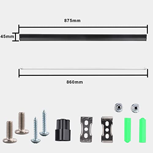 Aiicioo T5 UVB Lighting Combo Kit 39W - T5 UVB Reptile Light Fixture and 5.0 UVB Light Bulb for Bearded Dragon Leopard Gecko (34Inch 39W) - size: 34Inch 39W
