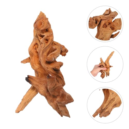 Natural Aquarium Driftwood 2pcs Mini Fish Tank Decoration 10-15cm 25-30cm Freshwater Wood for Reptile Terrarium Climbing Branch and Aquascaping