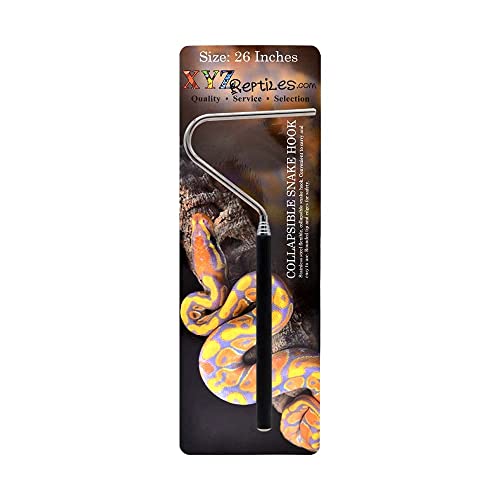 XYZReptiles Snake Hook Collapsible 7.5 Inches Adjusts to 26 Inches Collapsible Snake Hook