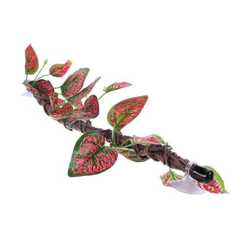 Hemoton Bendable Reptile Vines for Climbing Faux Greenery Decoration for Lizard Snake and Amphibian Terrarium Realistic Jungle Vine Ornament for PET Habitat