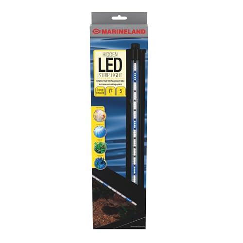 Marineland Hidden LED Strip Light for Aquariums, White and Blue LEDs
