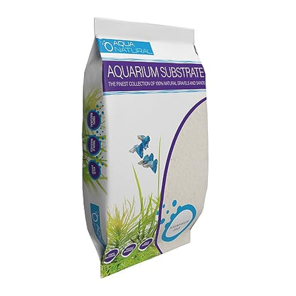 Aqua Natural Sugar White Sand 10lb Substrate for aquascaping, Aquariums, vivariums and terrariums (Pack of 4) - size: (Pack of 4)