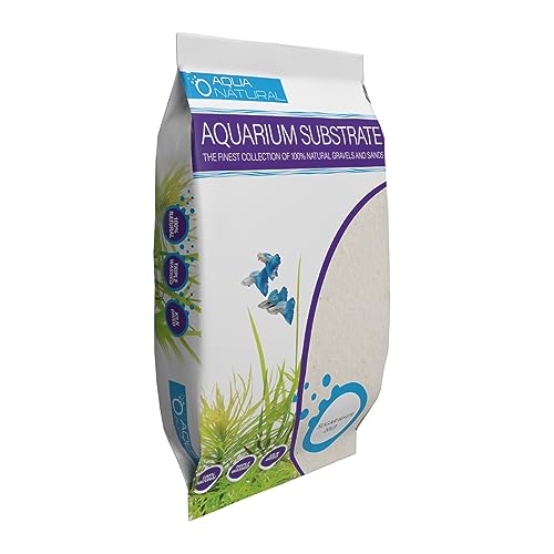 Aqua Natural Substrate, Sugar White Sand, 10lb | Aquascaping, Aquariums, Vivariums, Terrariums - size: (Pack of 1)