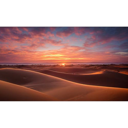 Desert Reptile Tank Background Majestic Sunset Desert Landscape Terrarium Background Desert Sand Dune Reptile Habitat Background Sunrise Deep Desert Aquarium Background Fish Tank Background 48x24in - size: 48(W)x24(H)inches/ 120(W)*60cm(H)
