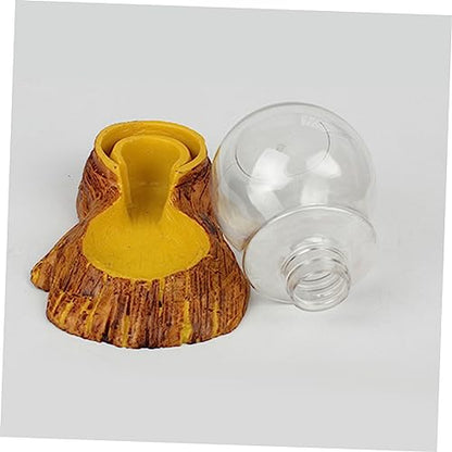 VANZACK Amphibians Reptiles Automatic Water Feeder Smooth Surface Tortoise Basin for Easy Cleaning Water Supply for Lizards and Terrarium Decor
