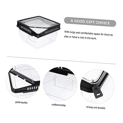 POPETPOP Plastic Reptile Breeding Box Geckos Cage Reptile Terrarium Easy to Use Pet Supplies
