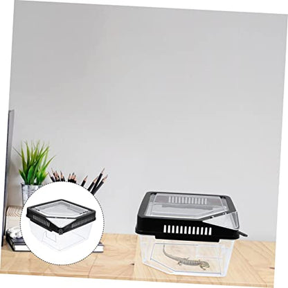 POPETPOP Plastic Reptile Breeding Box Geckos Cage Reptile Terrarium Easy to Use Pet Supplies