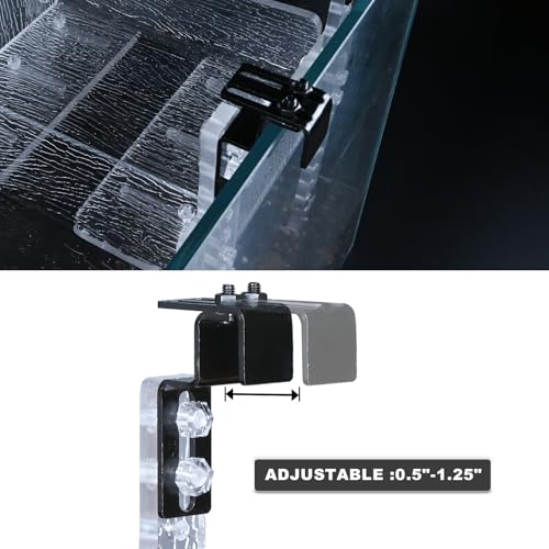Adjustable Turtle Basking Platform, 10-13" Wide, Slip-Resistant Ramp, Acrylic, Transparent, Ideal for Turtle Tank Accessories - size: M