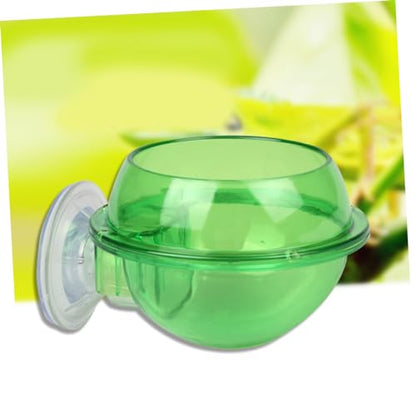 Toddmomy Reptile Feeder Bowl Suction Cup Lizard Water Dish for Chameleon Turtle Small Pet Drinking Bowl