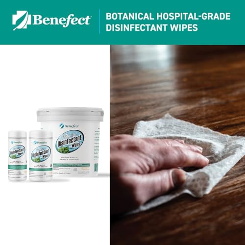 Benefect Botanical Disinfecting Wipes - (170 Wipe Count) Natural, No Residue - Antibacterial Disinfectant, Multi-Surface Cleaning and Sanitizing Wipes - size: 170 Count (Pack of 1)