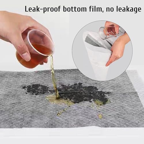 kathson 100PCS Rabbit Pee Pads 18×13in Disposable Guinea Pig Cage Liners Super Absorbent Black Carbon Odor-Control Bunny Training Pad with Quick-Dry Surface for Bunny Kitten Hedgehog Small Animals - size: Gray, 100Pcs