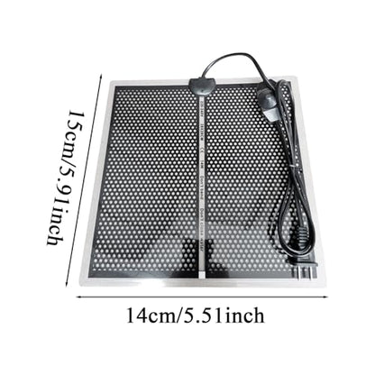 Reptile Heating Pad - 15x14cm Electric Waterproof Under Tank Heater,Spider Snake Aquarium Heating Pad,for Pets, Small Animals, Seedling, Plants, Lizard, Frogs