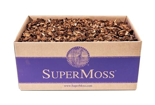 SuperMoss (23111) Orchid Potting Bark, 100% Natural White Fir Bark, 1/4", 2 Cu. Ft. - size: 3,456 Cu. In., style: 1/4"