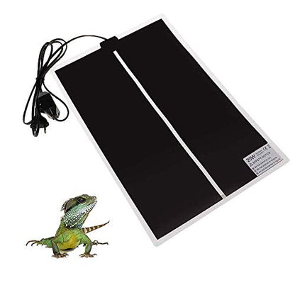 KABASI Reptile Heating Pad, 20W 16.5x11 inch Waterproof Reptile Heat Pad Under Tank Terrarium with Temperature Control, Safety Adjustable Reptile Heat Mat for Turtle, Tortoise, Snakes, Lizard, Gecko - color: 20W-16.5x11 in