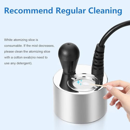 FITNATE Mist Maker, Upgrade Fogger Water Fountain Pond Fog Machine Atomizer for Halloween and Other Festivals,with Fogger Ceramics Discs Tools