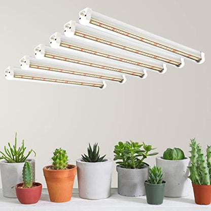 GYTF T5 LED Grow Lights, 306-Bulbs 5000K White Full Spectrum Plant Growing Lamp Bars for Indoor Plants Seedling Hydroponics, Daisy-Chain Design (6 x 10W, 300W Equivalent) - size: 6 Count (Pack of 1)