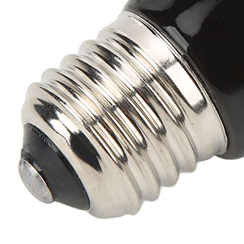 EMUKOEP Ceramic Reptile Heat Lamp Bulb Ceramic Heat Lamp Mini Infrared Heat Ceramic Amphibian Heating Lamp for Lizards Reptiles 220V‑240V (100W Black)
