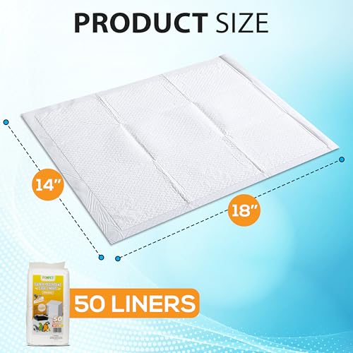14" X 18" Disposable Bird cage Liners 50 Units, Super Absorbent, Parakeets, Cockatiels, Doves, Canaries, Parrots