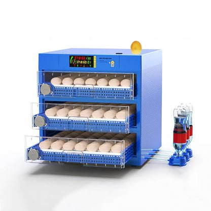 Automatic Eggs Incubator, Large Incubators for Hatching Eggs with Automatic Egg Turning & Temperature Control, Poultry Hatcher Machine for Chicken Duck Goose Quail Bird (192 Eggs)
