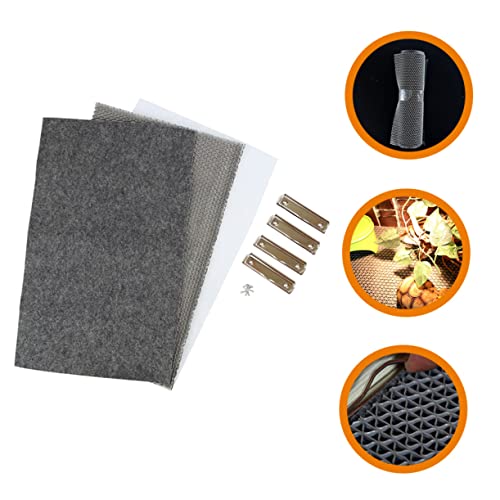 1set Reptile Carpet Terrarium Liner Pad for Bedding Lightweight Material Easy to Clean for Lizard and Tortoise Enclosures Gray - color: Dark Grey