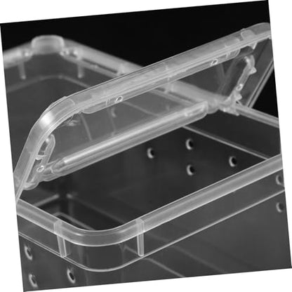 Reptile Feeding Box for Animals Breathable Terrarium for Spiders Snakes Frogs and Turtles Durable and Ventilated Reptile Enclosure for Home Display and Transport