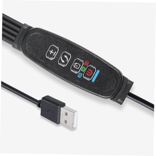 Toyvian USB Plant Light Control Line with Timer and Touch Switch Adjustable Brightness for Indoor Seedling Grow Light Versatile USB Interface for Succulent Hydroponic Greenhouse