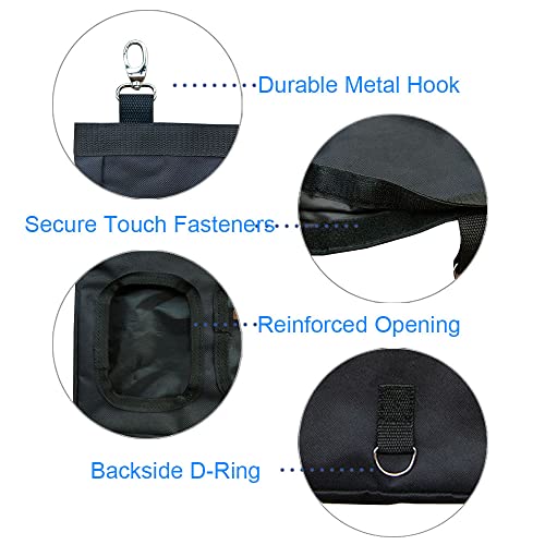 Guinea Pig Hay Feeder, Hanging Rabbit Hay Feeder Bag for Guinea Pigs Bunnies Chinchillas. Pure Black - color: PureBlack