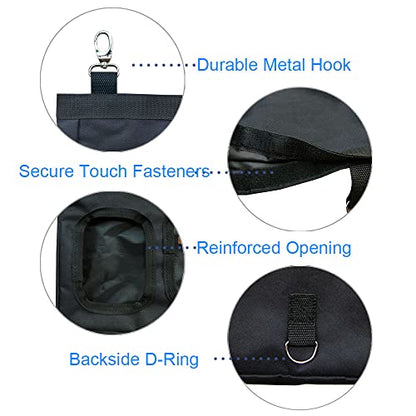 Guinea Pig Hay Feeder, Hanging Rabbit Hay Feeder Bag for Guinea Pigs Bunnies Chinchillas. Pure Black - color: PureBlack