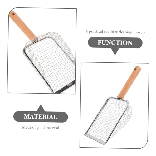 TOYANDONA Cat Litter Scoop with Handle Durable Pet Litter Shovel for Easy Cleanup of Cat Feces for Cat Supplies and Reptile Waste Management