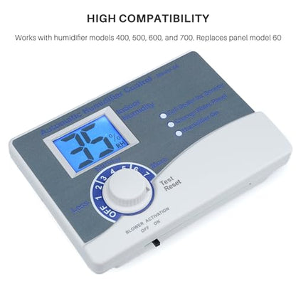 60 Whole House Humidifier Control Humidistat with Outdoor Temperature Sensor, Compatible with 400, 500, 600, 700, Automatic Digital Whole House Humidifiers, 24VAC