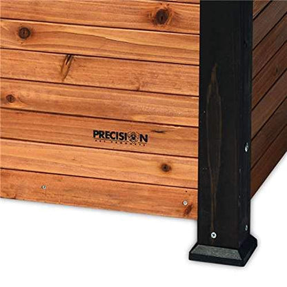 Precision Pet Products Extreme Outback Log Cabin Dog House, Small - color: Walnut/Dark Brown, size: Small, style: Extreme Outdoor Log Cabin