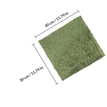 2pcs Natural-Looking Reptile Moss Carpets for Climbing Pets Absorbent Mats Breathable and Washable Terrarium Bedding for Tortoises and Amphibians