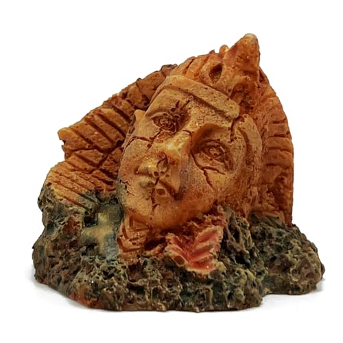 Egyptian Pharaoh Reptile Hide Décor for Leopard Geckos Bearded Dragon Hideout Egypt Crested Tank Accessories Spider Decoration Amphibian Habitat - color: Pharaoh Ruin