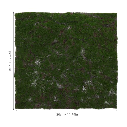 Artificial Moss Mat 30cm×30cm Synthetic Moss Turf Rug for Terrarium Reptile Habitat Indoor Outdoor Wedding Banquet Lawn Decor
