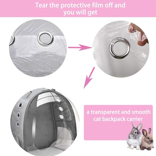 Small Pet Carrier Backpack Rabbit Carrier with Harness Vest Stretchy Elastic Leash Large Breathable Pet Carrier Airline Approved for Bunny Guinea Pig Ferret Hedgehog Kitten Travel Walking - color: Rabbit Carrier Backpack