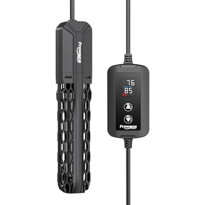 FREESEA Aquarium Heater for Fish Tank: 100W/200W/300W/500W Submersible Fish Tank Heater with Over-Temperature and Off-Water Protection for 20-40 Gallon Saltwater and Freshwater - size: 200W(20-40gallon)