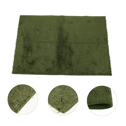 BESPORTBLE Reptile Carpet Mat for Bearded Dragons and Lizards Washable Terrarium Liner Comfortable Bedding Wear-Resistant Faux Grass for Reptile Habitats - size: 60.00X40.00X0.50CM