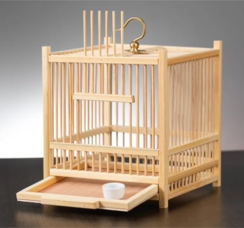 Reptile Breeding Box Bamboo Insect Cage Breeding Box Small Reptiles with Bowl Faunarium