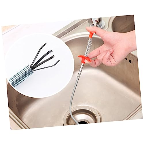 Uonlytech Snake Long Dredging Tool Easy to Bend and Clean Hair Clogs Sink Kitchen Bathroom