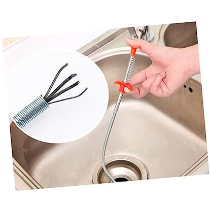 Uonlytech Snake Long Dredging Tool Easy to Bend and Clean Hair Clogs Sink Kitchen Bathroom