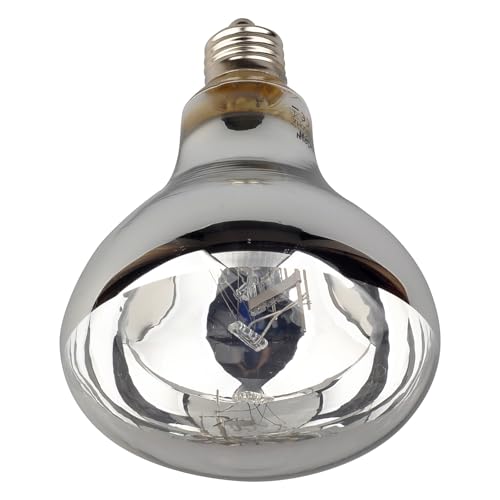Sundew 160W Reptile Mercury Vapor Bulb, 120V E26 Base, Clear Glass UVA/UVB Basking Spot Lamp, R36 (115mm) - color: Clear