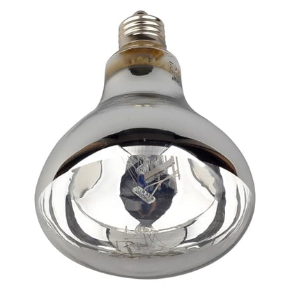 Sundew 160W Reptile Mercury Vapor Bulb, 120V E26 Base, Clear Glass UVA/UVB Basking Spot Lamp, R36 (115mm) - color: Clear